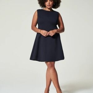 Spanx The Perfect Fit And Flare Navy Dress Sz 1X